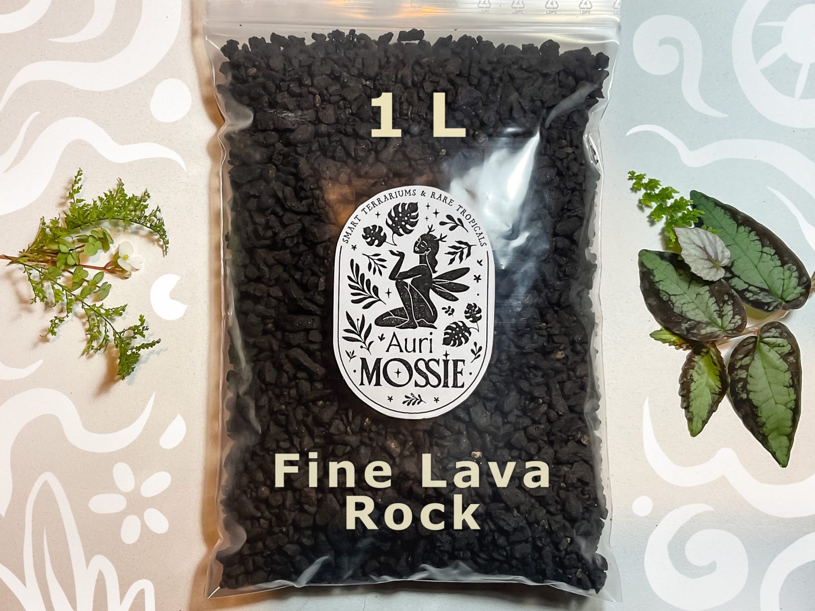 Schwarzes Lavagranulat 2–8 mm 1 Liter – Substratzusatz für Zimmerpflanzen