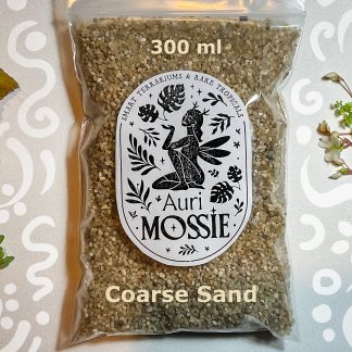 Heller Quarzsand 2–5 mm für Aquarien, Terrarien und Sukkulenten – 300 ml Verpackung