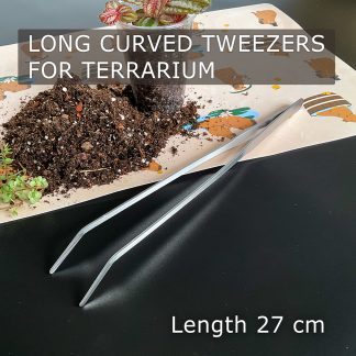 gebogene Terrarium Pinzette 27 cm Werkzeug für Pflanzen